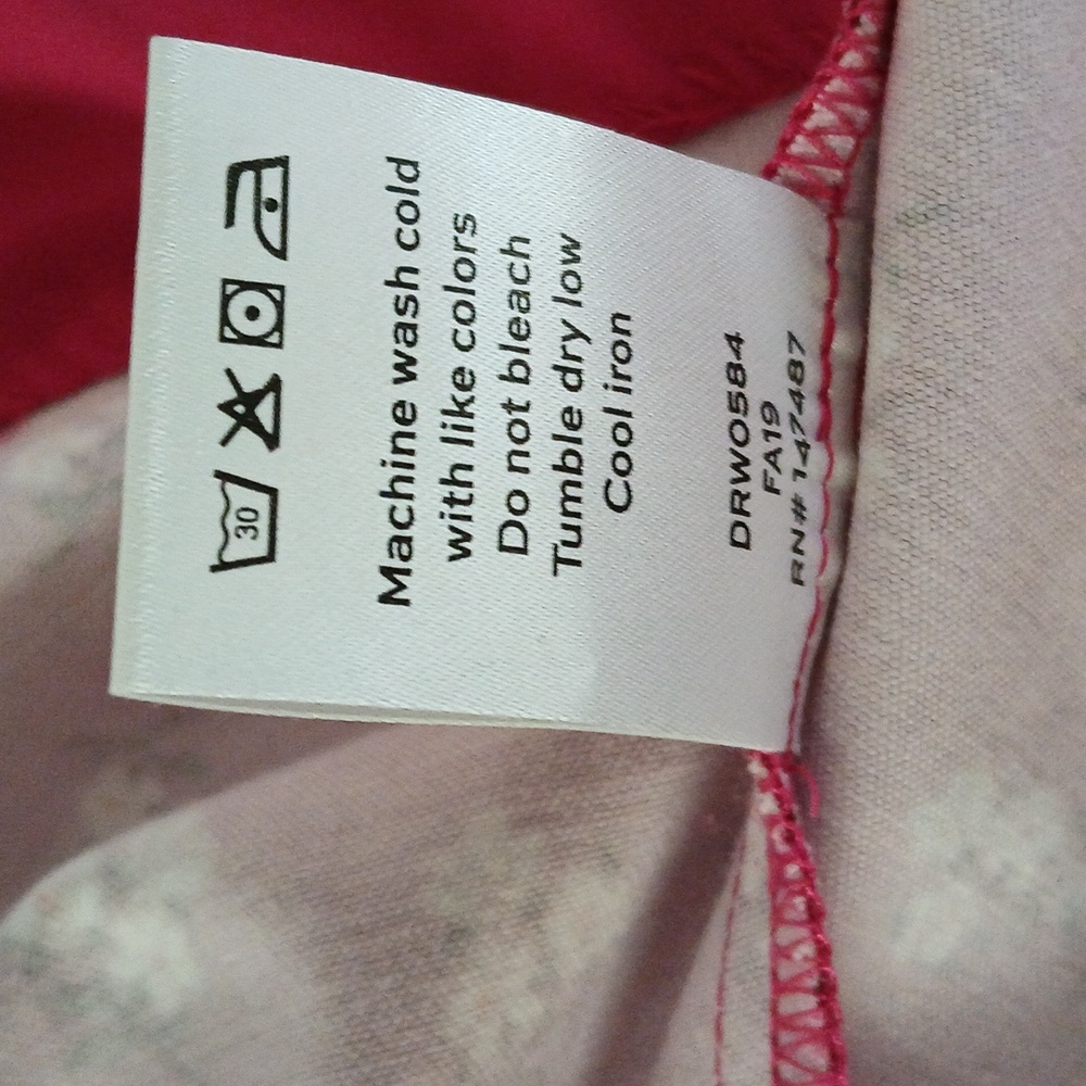 Draper James Floral Love Circle Dress Cabernet - Picture 8 of 8